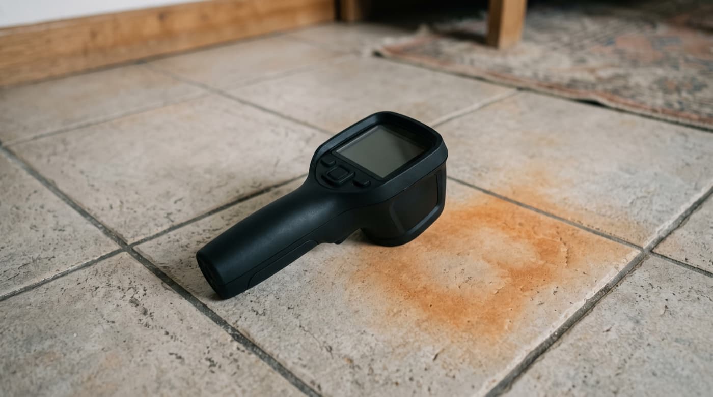 Caméra thermique, localiser une fuite sans casser le carrelage