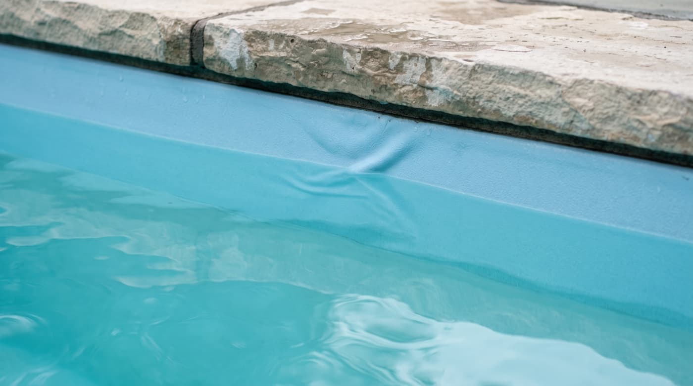 Liner de piscine : plis, décollements et fuites, ce que ça révèle