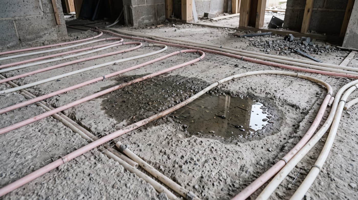 Fuite de plancher chauffant, comment la repérer sans creuser