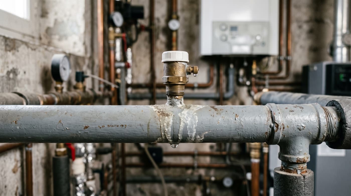 Purgeur automatique de chauffage qui goutte, air ou eau